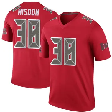 Youth Rashad Wisdom Tampa Bay Buccaneers Color Rush Jersey - Legend Red