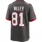 Youth Ryan Miller Tampa Bay Buccaneers Pewter Alternate Jersey - Game