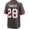 Youth Shilo Sanders Tampa Bay Buccaneers Pewter Alternate Jersey - Game