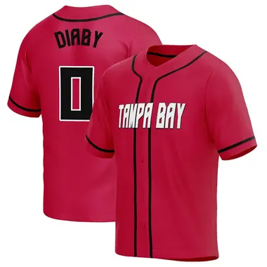 Youth Yaya Diaby Tampa Bay Buccaneers Baseball Button-Up Jersey - Red